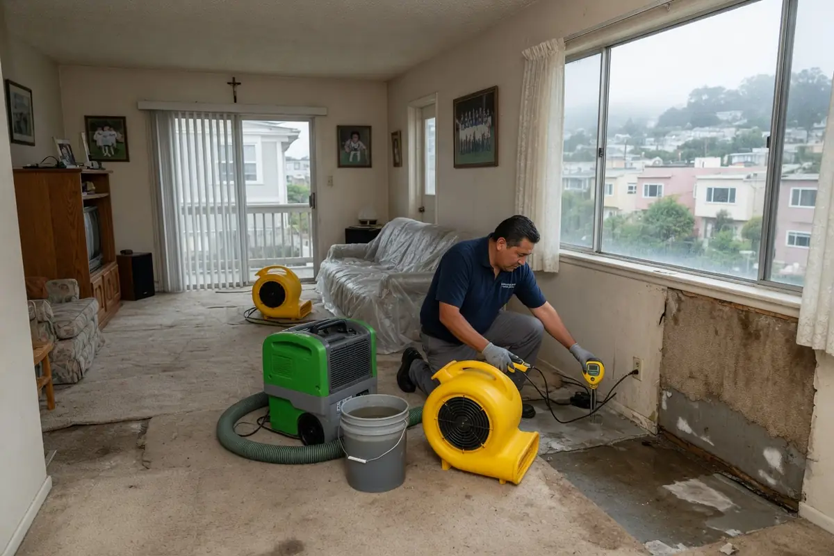 Water Damage Restoration Daly City CA, LLC crew at work